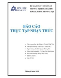 Báo cáo thực tập nhận nhận thức: Công ty Cổ phần Nhật Việt