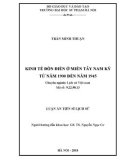 Luận án tiến sĩ Lịch sử: Kinh tế đồn điền ở miền Tây Nam Kỳ từ năm 1900 đến năm 1945