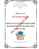 Khóa luận tốt nghiệp: Chuỗi cung sản phẩm chuối trên địa bàn huyện Hướng Hóa, tỉnh Quảng Trị