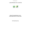 Báo cáo khoa học nông nghiệp Reducing pesticide residues, improving yield, quality and marketing of vegetables crops in Northern Central Vietnam through improved varieties, GAP principles and farmer focused training 