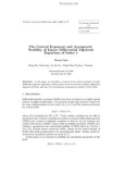 Báo cáo toán học: The Central Exponent and Asymptotic Stability of Linear Diﬀerential Algebraic Equations of Index 1