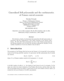 Báo cáo toán học: Generalized Bell polynomials and the combinatorics of Poisson central moments