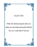 LUẬN VĂN: Phân tích, đánh giá nguyên nhân, tác động của cuộc khủng hoảng đến thế giới, khu vực và đặc biệt là Việt nam