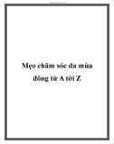 Mẹo chăm sóc da mùa đông từ A tới Z