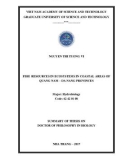 Summary of thesis on doctor of Philosophy in Biology: Fish resources in ecosystems in coastal areas of Quang Nam-Da Nang