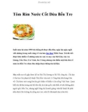 Tôm Rim Nước Cốt Dừa Bến Tre