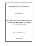 Luận văn Thạc sĩ Lịch sử: Đảng bộ huyện Hoành Bồ (tỉnh Quảng Ninh) lãnh đạo phát triển kinh tế công nghiêp̣ từ năm 1986 đến năm 2012