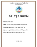 Bài tập nhóm: Tìm hiểu Tổng công ty cổ phần May Việt Tiến