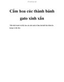 Cắm hoa cúc thành bánh gato xinh xắn