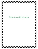 Sự thật về làn da bị mụn trứng cá