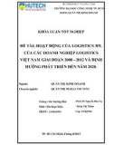 Khóa luận tốt nghiệp Quản trị kinh doanh: Hoạt động của logistics 3PL của các doanh nghiệp logistics Việt Nam giai đoạn 2008 - 2012 và định hướng phát triển đến năm 2020