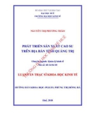 Luận văn Thạc sĩ Khoa học Kinh tế: Phát triển sản xuất cao su trên địa bàn tỉnh Quảng Trị