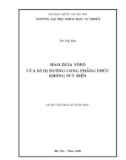 Luận văn Thạc sĩ Toán học: Hàm Zeta tôpô của kì dị đường cong phẳng phức không suy biến