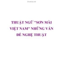 THUẬT NGỮ SƠN MÀI VIỆT NAM NHỮNG VẤN ĐỀ NGHỆ THUẬT