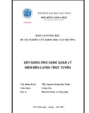 Báo cáo nghiên cứu khoa học cấp trường: Xây dựng ứng dụng quản lý điểm rèn luyện trực tuyến