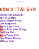 Tiểu luận: Tài sản