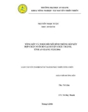 Luận văn TỔNG KẾT VÀ THEO DÕI MÔ HÌNH TRỒNG BẮP KẾT HỢP CHĂN NUÔI BÒ TẠI HUYỆN CHÂU THÀNH, TỈNH AN GIANG NĂM 2004 part 1