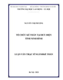 Luận văn Thạc sĩ ngành Kế toán: Tổ chức kế toán tại Bưu điện tỉnh Ninh Bình