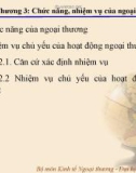 Chức năng nhiệm vụ ngoại thương