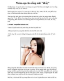 Make-up cho sống mũi thấp