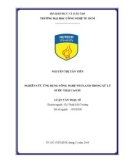 Luận văn Thạc sĩ Kỹ thuật môi trường: Nghiên cứu ứng dụng công nghệ wetland trong xử lý nước thải cao su