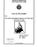 Luận văn: Xây dựng hệ thống khoan lấy mẫu mía dùng PLC S7-200