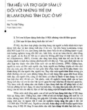 Báo cáo Tìm hiểu và trợ giúp tâm lý đối với những trẻ em bị lạm dụng tình dục ở Mỹ