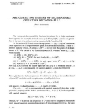 Báo cáo toán học: Are commuting systems of decomposable operators decomposable? 