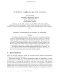 Báo cáo toán học: A Relative Laplacian spectral recursion