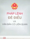 Văn bản có liên quan Pháp lệnh đê điều: Phần 1