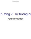 Bài giảng Kinh tế lượng: Chương 7: Tự tương quan