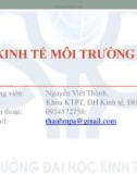 Kinh tế môi trường - Bài giảng 1