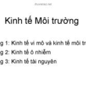 Kinh tế học_ Một số khái niệm