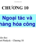 Bài giảng Chương 10: Ngoại tác và hàng hóa công