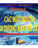 Bài giảng nguyên lý thống kê kinh tế (Huỳnh Huy Hạnh) - Chương 4