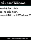 Bài giảng Tin học cơ sở: Chương 3 - Hệ điều hành Windows