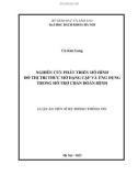 Luận án Tiến sĩ Hệ thống thông tin: Nghiên cứu phát triển mô hình đồ thị tri thức mờ dạng cặp và ứng dụng trong hỗ trợ chẩn đoán bệnh