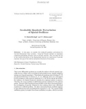 Báo cáo toán học: Irreducible Quadratic Perturbation of Spatial Oscillator