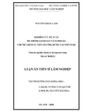 Luận án Tiến sĩ Lâm nghiệp: Nghiên cứu đề xuất Hệ thống Giám sát và Đánh giá Chi trả Dịch vụ môi trường rừng tại Việt Nam