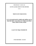 Luận văn Thạc sĩ Kinh tế: Các giải pháp hoàn thiện hệ thống quản trị tri thức tại Công ty TNHH giải pháp phần mềm Tường Minh