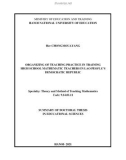 Summary of Doctoral Thesis in Educational Sciences: Organizing of Teaching Practice in Training High School Mathematic Teachers in Lao People’s Democratic Republic