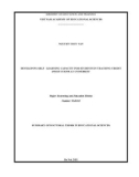 Summary of Doctoral thesis in Educational sciences: Developing self-study capacity for students in teaching credit institutions at universities