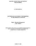 Summary of Doctoral Thesis in Education Science: Developing the faculty leaders of pedagogical faculties or universities according to competence-based approach