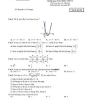Đề thi thử THPT Quốc gia lần 1 môn Toán 11 năm 2018-2019 có đáp án - Trường THPT Ngô Sĩ Liên