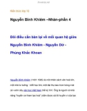 Kiến thức lớp 10 Nguyễn Bỉnh Khiêm –Nhàn- đôi điều cần bàn về mối quan hệ của tác giả