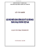 Luận văn Thạc sĩ Kinh tế: Giải pháp điều hành chính sách tỷ giá hối đoái trong ngoại thương Việt Nam