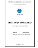 Luận văn: Lập dự án tiền khả thi mở cửa hàng bán đồ chơi thông minh cho trẻ em ﻿