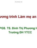 Bài giảng Chương trình làm mẹ an toàn - PGS. TS. Đinh Thị Phương Hòa