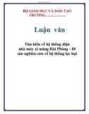 Luận văn: Tìm hiểu về hệ thống điện nhà máy xi măng Hải Phòng - Đi sâu nghiên cứu về hệ thống lọc bụi