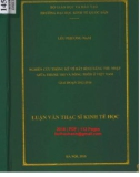 Luận văn Thạc sĩ Kinh tế: Nghiên cứu thống kê về bất bình đẳng thu nhập giữa thành thị và Nông thôn ở Việt Nam giai đoạn 2012-2016